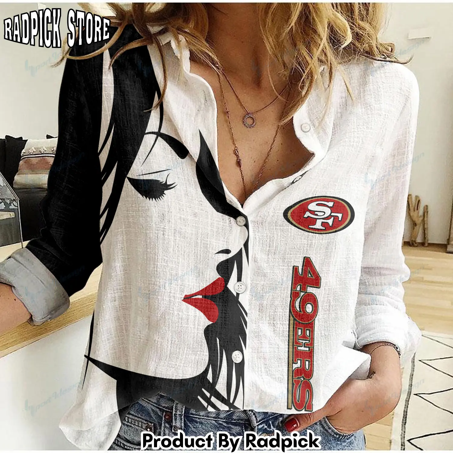 Radpick san francisco 49ers woman shirt rp662168